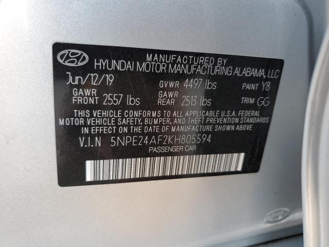 Photo 11 VIN: 5NPE24AF2KH805594 - HYUNDAI SONATA SE 