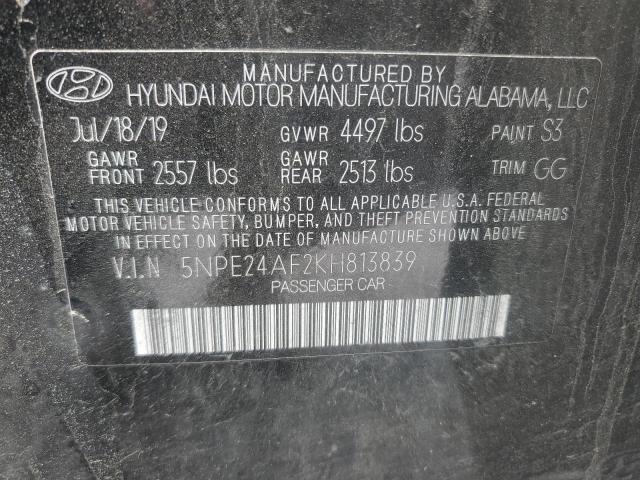 Photo 11 VIN: 5NPE24AF2KH813839 - HYUNDAI SONATA 