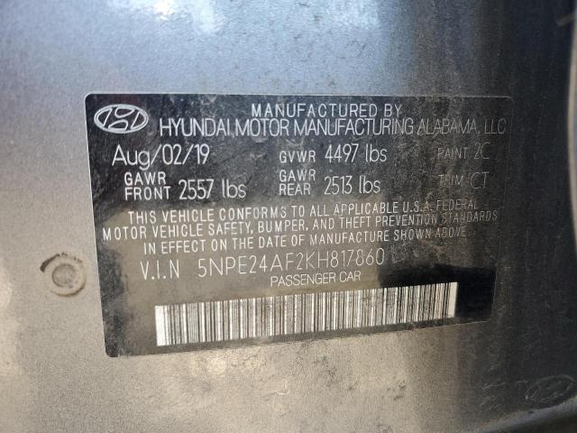 Photo 11 VIN: 5NPE24AF2KH817860 - HYUNDAI SONATA 