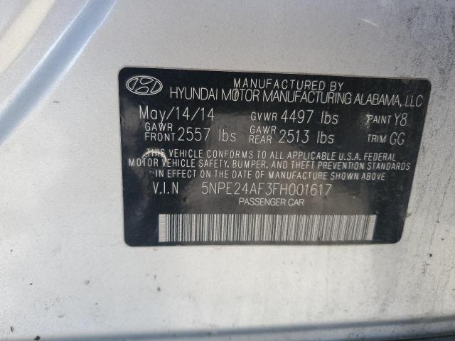 Photo 11 VIN: 5NPE24AF3FH001617 - HYUNDAI SONATA 