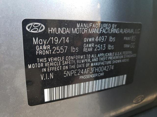 Photo 11 VIN: 5NPE24AF3FH004274 - HYUNDAI SONATA 