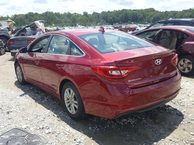 Photo 2 VIN: 5NPE24AF3FH004999 - HYUNDAI SONATA SE 