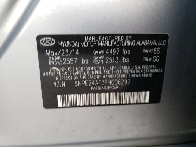 Photo 9 VIN: 5NPE24AF3FH006297 - HYUNDAI SONATA SE 