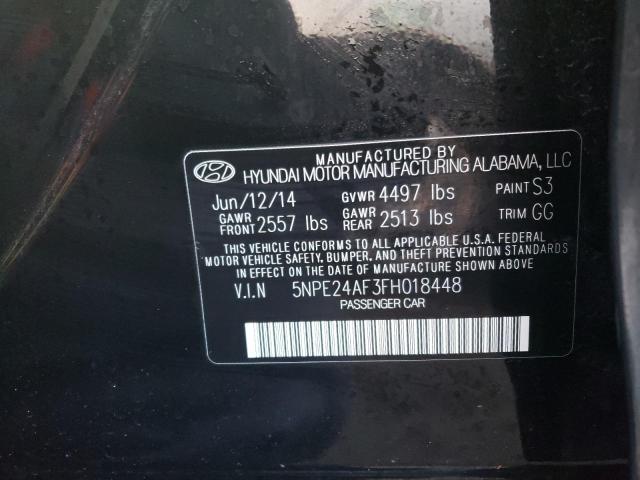 Photo 11 VIN: 5NPE24AF3FH018448 - HYUNDAI SONATA SE 