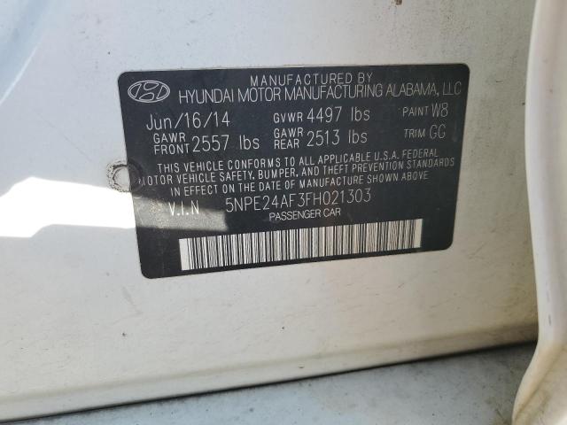 Photo 9 VIN: 5NPE24AF3FH021303 - HYUNDAI SONATA SE 