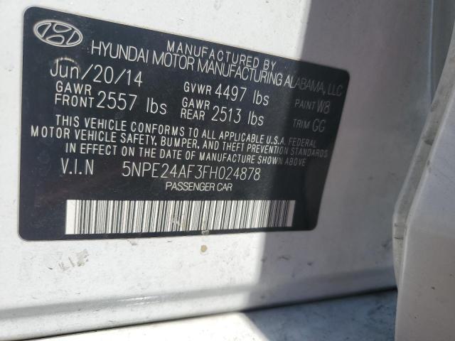 Photo 11 VIN: 5NPE24AF3FH024878 - HYUNDAI SONATA SE 