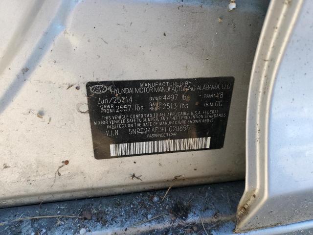 Photo 11 VIN: 5NPE24AF3FH028655 - HYUNDAI SONATA SE 