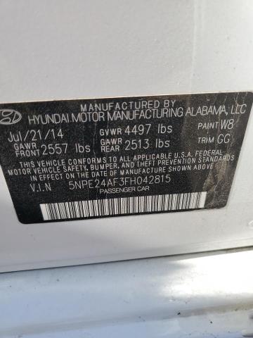 Photo 11 VIN: 5NPE24AF3FH042815 - HYUNDAI SONATA 