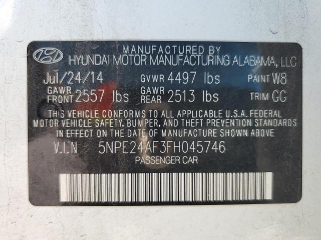 Photo 11 VIN: 5NPE24AF3FH045746 - HYUNDAI SONATA 