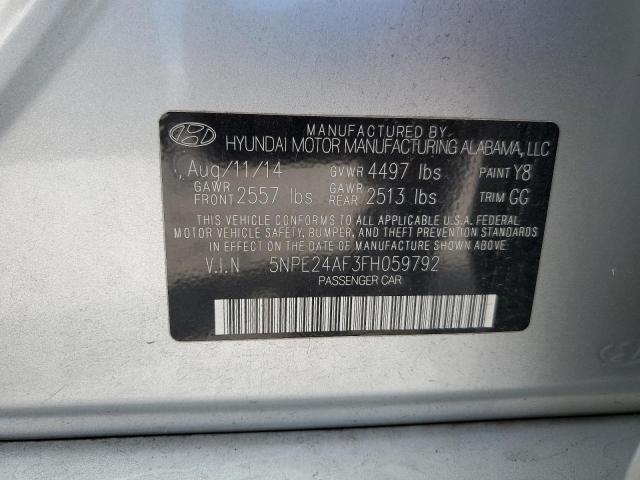 Photo 11 VIN: 5NPE24AF3FH059792 - HYUNDAI SONATA 