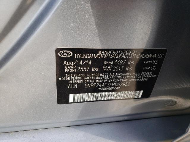 Photo 9 VIN: 5NPE24AF3FH062952 - HYUNDAI SONATA SE 