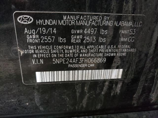 Photo 9 VIN: 5NPE24AF3FH066869 - HYUNDAI SONATA SE 