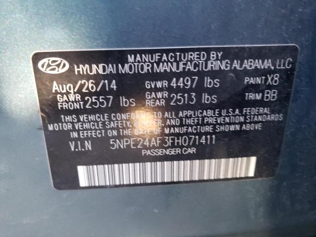 Photo 9 VIN: 5NPE24AF3FH071411 - HYUNDAI SONATA SE 