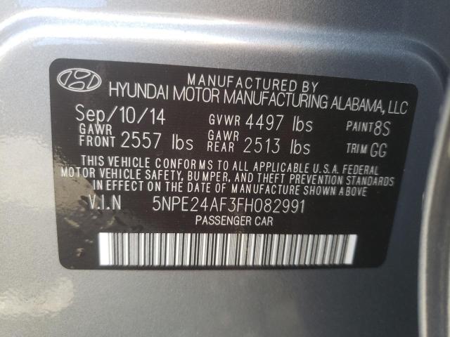 Photo 11 VIN: 5NPE24AF3FH082991 - HYUNDAI SONATA SE 