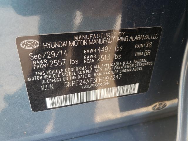 Photo 9 VIN: 5NPE24AF3FH097247 - HYUNDAI SONATA SE 