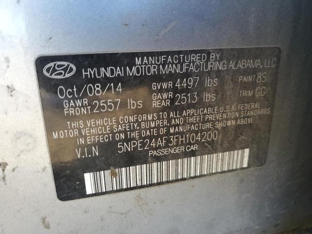 Photo 11 VIN: 5NPE24AF3FH104200 - HYUNDAI SONATA 