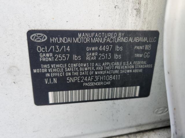 Photo 11 VIN: 5NPE24AF3FH108411 - HYUNDAI SONATA 