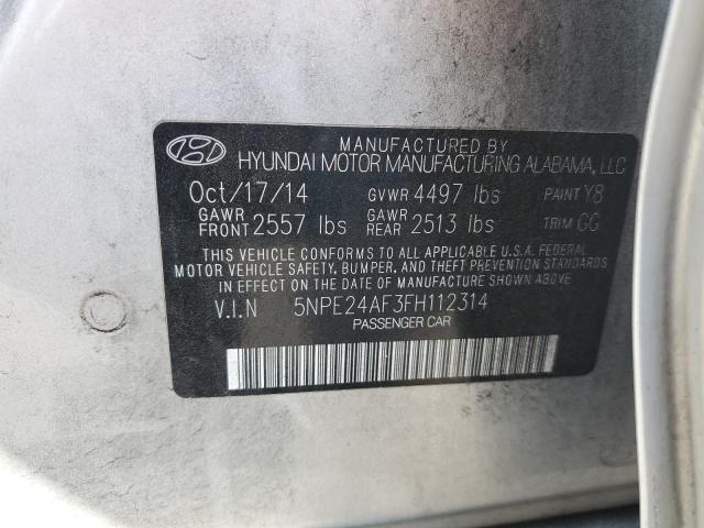 Photo 11 VIN: 5NPE24AF3FH112314 - HYUNDAI SONATA 