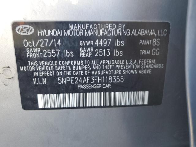 Photo 11 VIN: 5NPE24AF3FH118355 - HYUNDAI SONATA SE 