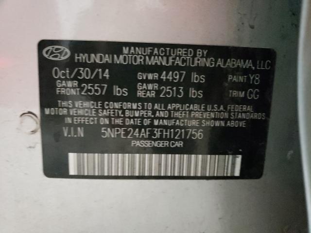 Photo 9 VIN: 5NPE24AF3FH121756 - HYUNDAI SONATA SE 