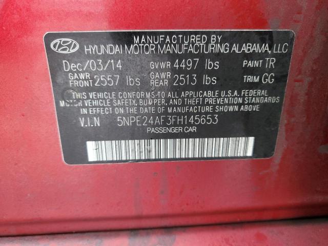 Photo 11 VIN: 5NPE24AF3FH145653 - HYUNDAI SONATA 