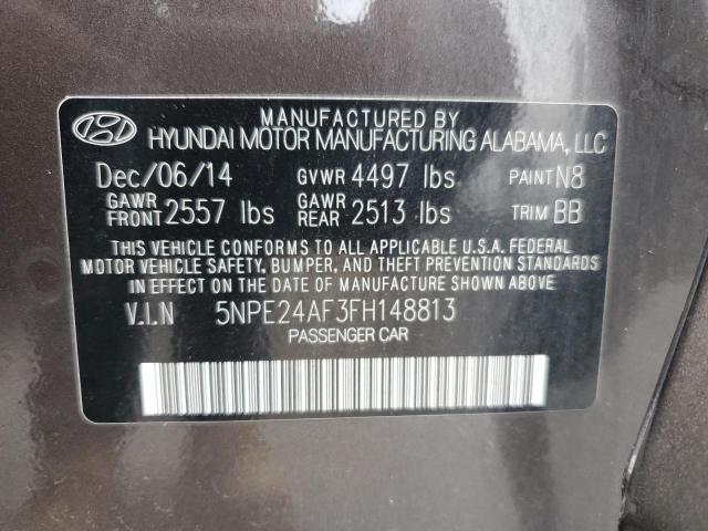 Photo 11 VIN: 5NPE24AF3FH148813 - HYUNDAI SONATA SE 