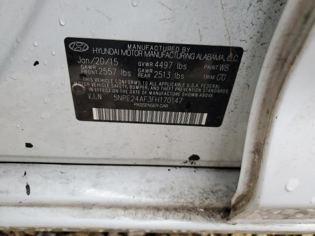 Photo 11 VIN: 5NPE24AF3FH170147 - HYUNDAI SONATA 