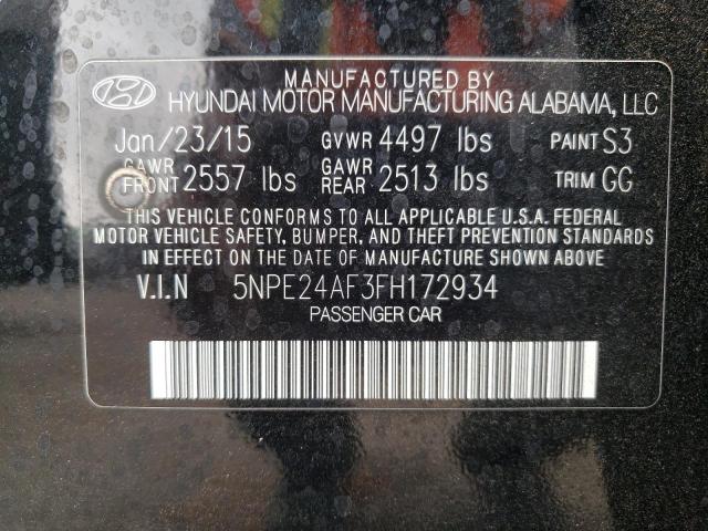 Photo 11 VIN: 5NPE24AF3FH172934 - HYUNDAI SONATA SE 