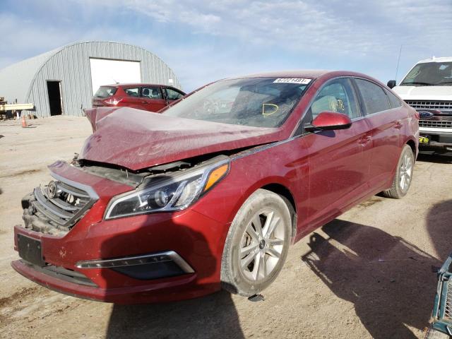 Photo 1 VIN: 5NPE24AF3FH173436 - HYUNDAI SONATA SE 