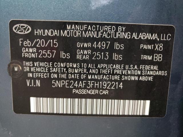 Photo 9 VIN: 5NPE24AF3FH192214 - HYUNDAI SONATA SE 