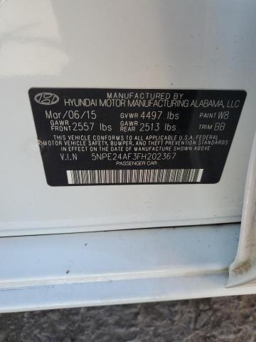 Photo 11 VIN: 5NPE24AF3FH202367 - HYUNDAI SONATA 