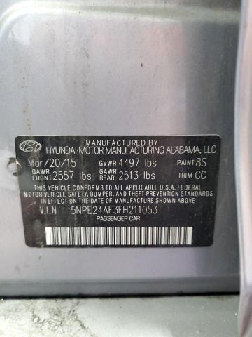 Photo 12 VIN: 5NPE24AF3FH211053 - HYUNDAI SONATA SE 