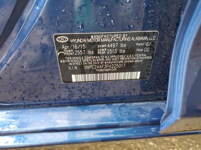 Photo 11 VIN: 5NPE24AF3FH225017 - HYUNDAI SONATA SE 