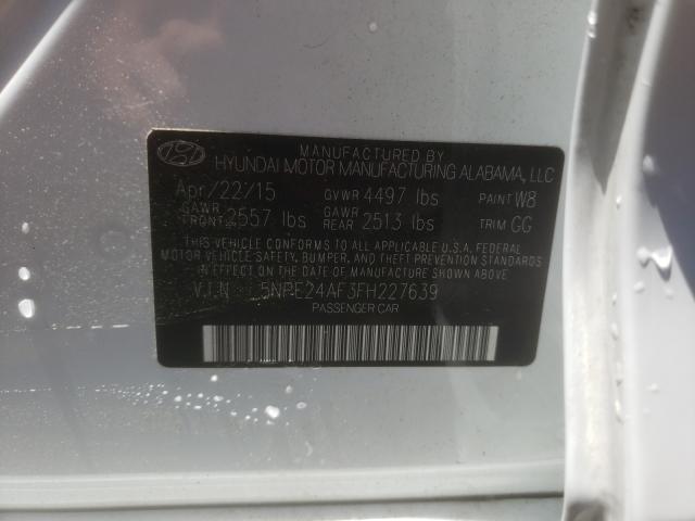 Photo 9 VIN: 5NPE24AF3FH227639 - HYUNDAI SONATA 