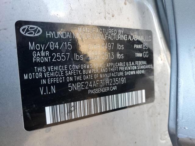 Photo 12 VIN: 5NPE24AF3FH235191 - HYUNDAI SONATA SE 