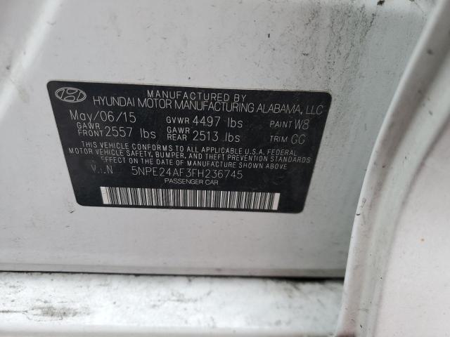 Photo 11 VIN: 5NPE24AF3FH236745 - HYUNDAI SONATA 