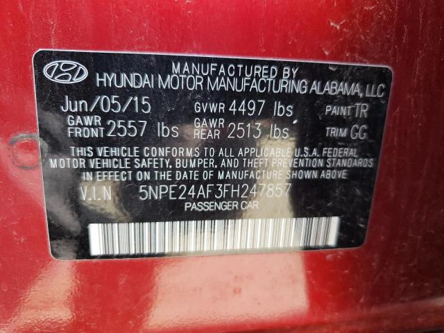 Photo 11 VIN: 5NPE24AF3FH247857 - HYUNDAI SONATA SE 