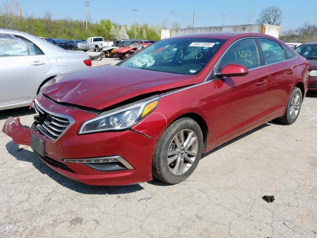 Photo 1 VIN: 5NPE24AF3FH256977 - HYUNDAI SONATA SE 