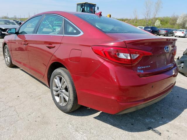 Photo 2 VIN: 5NPE24AF3FH256977 - HYUNDAI SONATA SE 