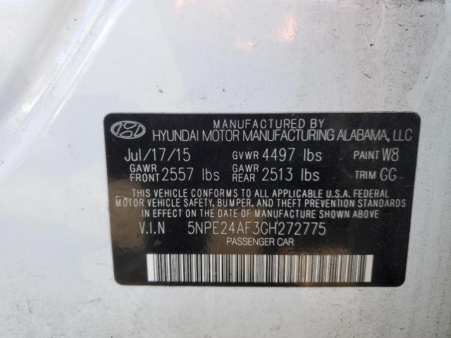 Photo 11 VIN: 5NPE24AF3GH272775 - HYUNDAI SONATA SE 