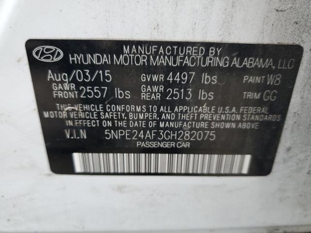 Photo 11 VIN: 5NPE24AF3GH282075 - HYUNDAI SONATA 