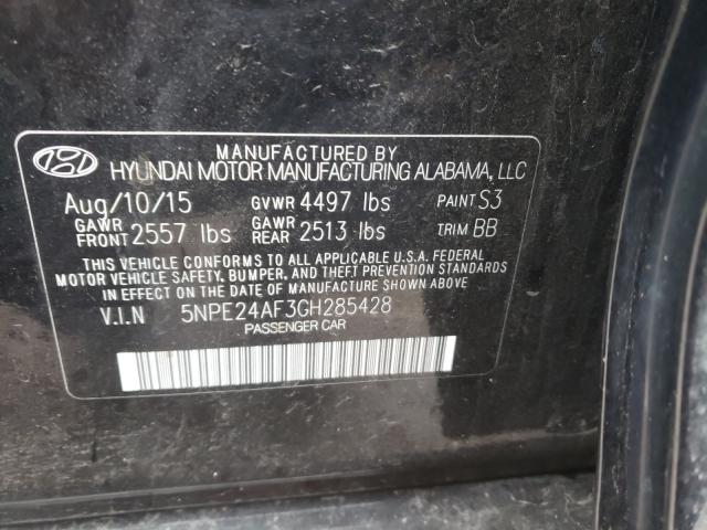 Photo 9 VIN: 5NPE24AF3GH285428 - HYUNDAI SONATA SE 