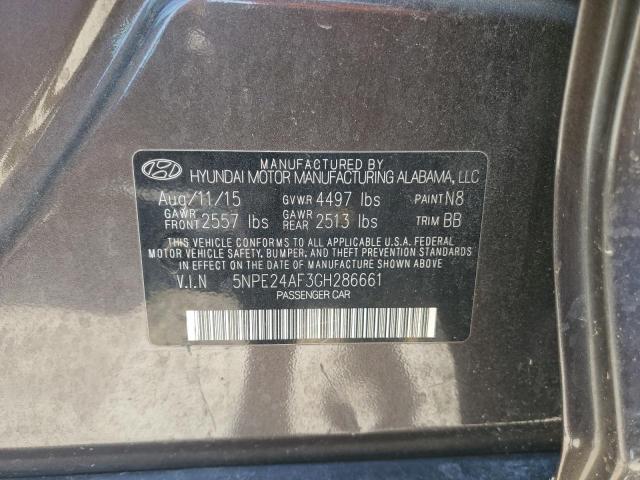 Photo 11 VIN: 5NPE24AF3GH286661 - HYUNDAI SONATA SE 