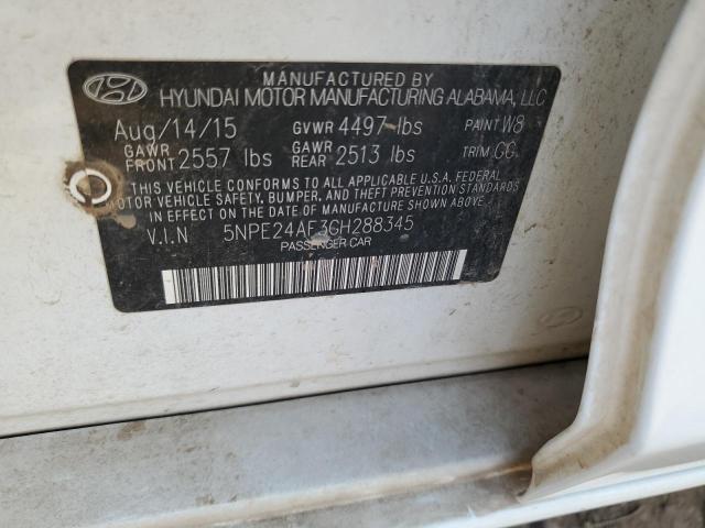 Photo 11 VIN: 5NPE24AF3GH288345 - HYUNDAI SONATA SE 