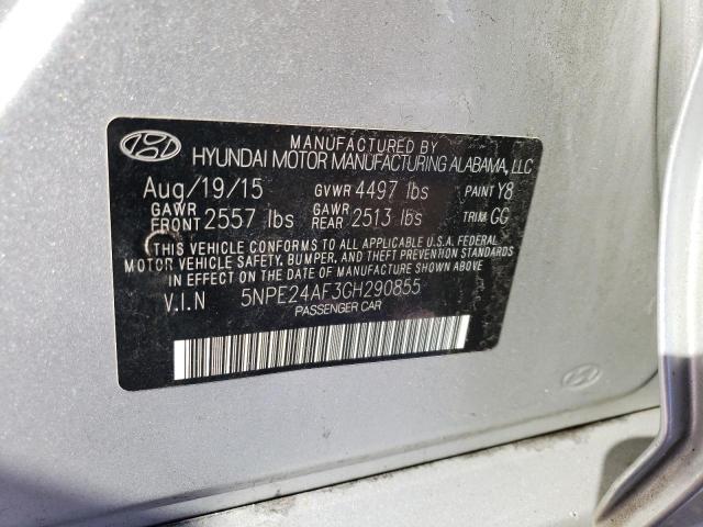 Photo 11 VIN: 5NPE24AF3GH290855 - HYUNDAI SONATA SE 