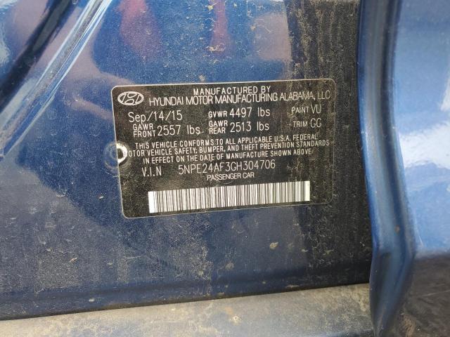 Photo 12 VIN: 5NPE24AF3GH304706 - HYUNDAI SONATA 