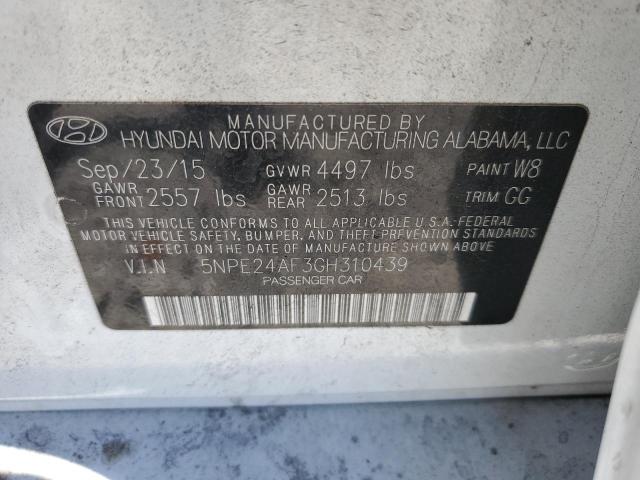 Photo 9 VIN: 5NPE24AF3GH310439 - HYUNDAI SONATA SE 