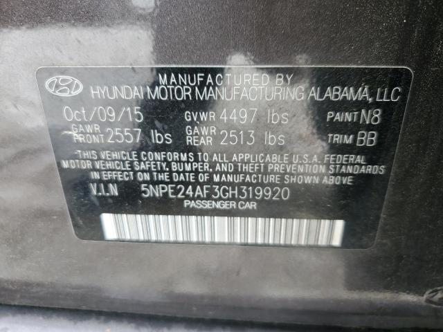 Photo 11 VIN: 5NPE24AF3GH319920 - HYUNDAI SONATA 