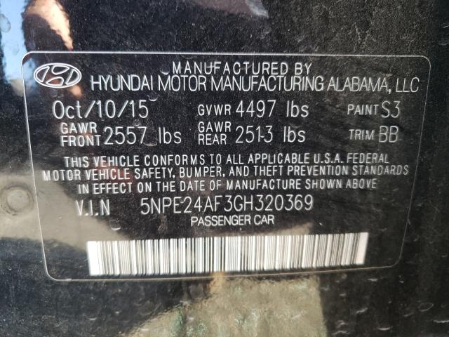 Photo 9 VIN: 5NPE24AF3GH320369 - HYUNDAI SONATA SE 