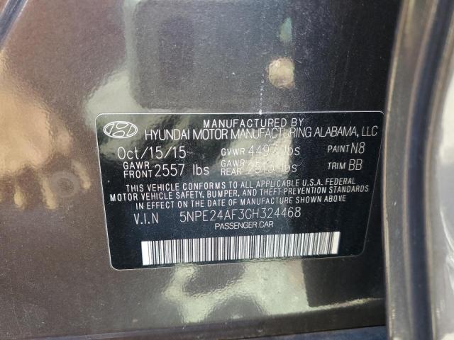 Photo 11 VIN: 5NPE24AF3GH324468 - HYUNDAI SONATA SE 